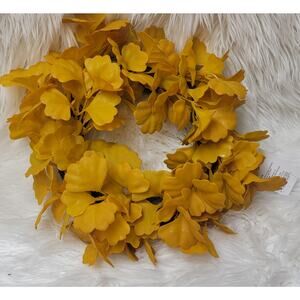 12 Ginko Artificial Wreath Gold - Room Essentials